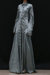 Mutedance 24 Autumn and Winter Button Lapel Long Sleeve Dress MD-MD24FW83-blue MD24FW82 MD24FW83